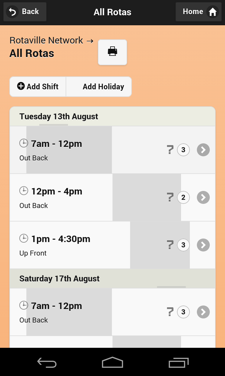 Schedule App for Android