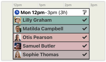 Accepted Assignments on the Rota