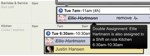 double assignment warning